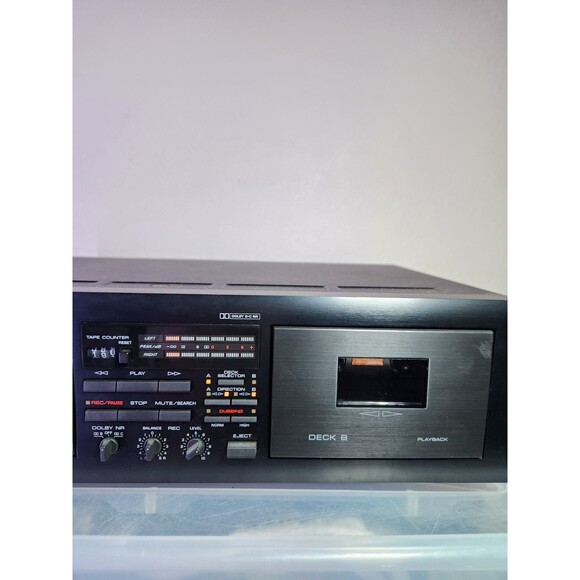 Yamaha KX-W262 Natural Sound Dual Cassette Deck Dolby B/C HX Pro Tested - Picture 2 of 7